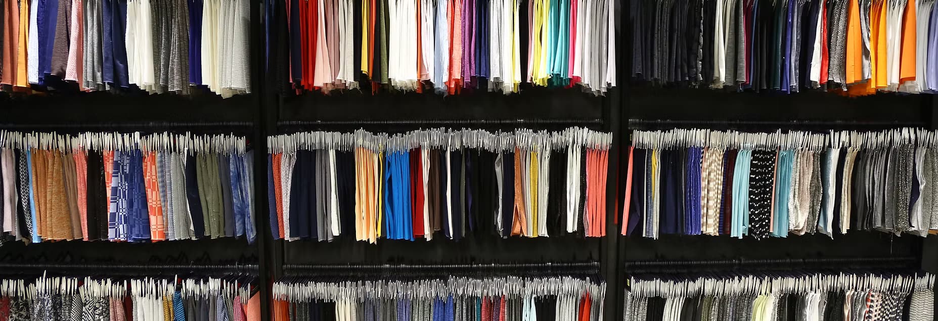 Fabric Samples on Hangers